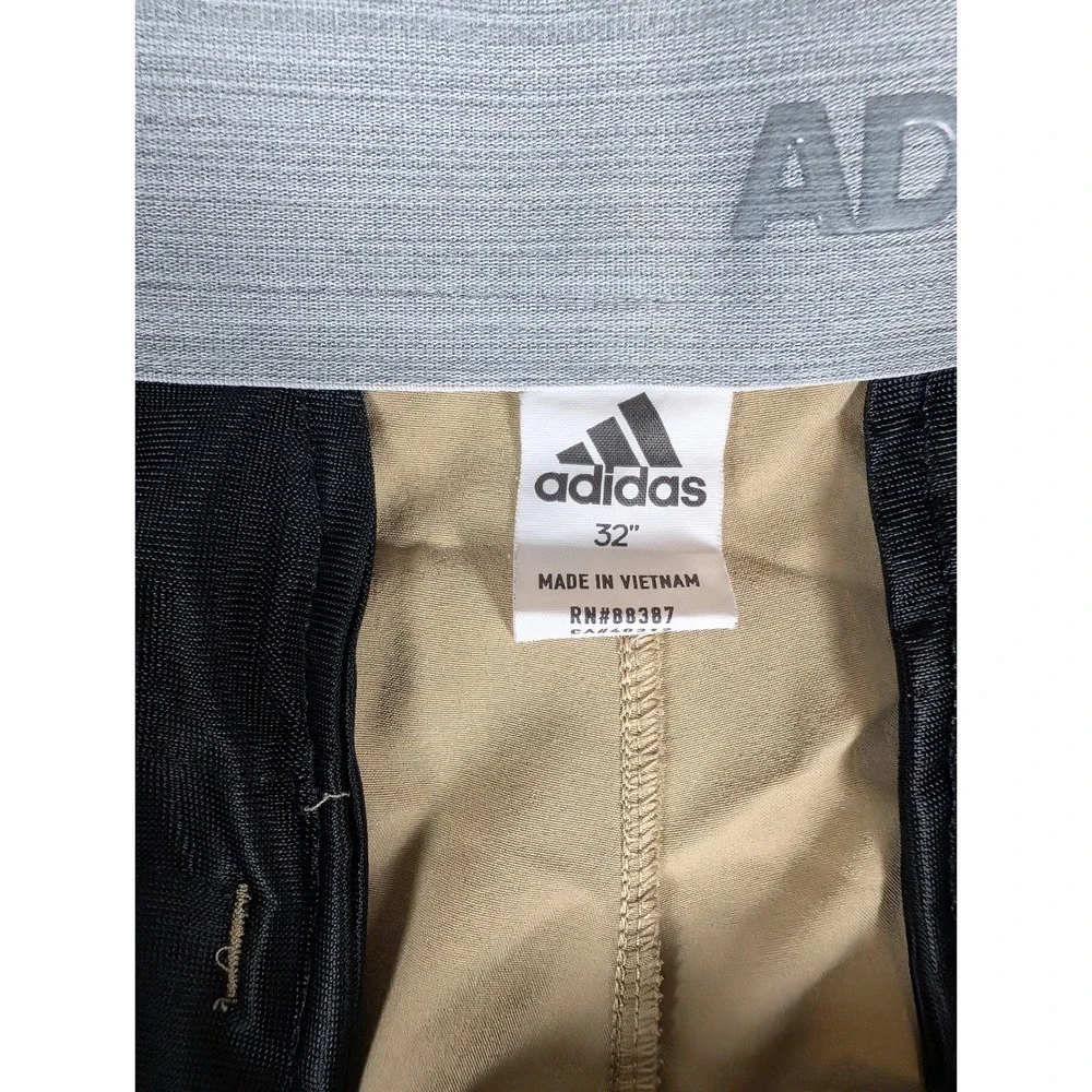 Adidas Mens Golf Shorts Khaki Tan‎ Performance Activewear RN88387 32